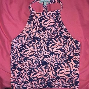 Charlotte Russe Cropped Halter Top